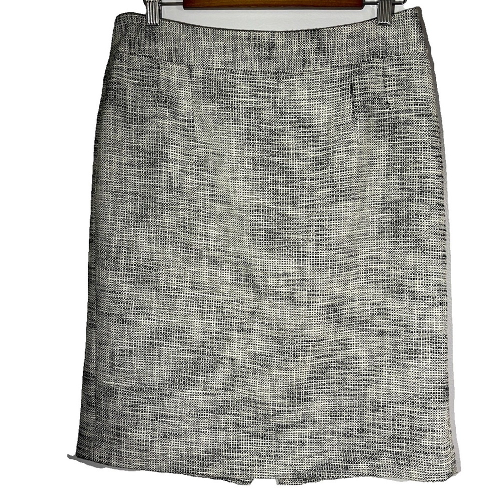 Banana Republic Cotton Tweed Dress Skirt Business Casual Fully Lined Size 10